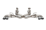 Corsa 20-22 Corvette C8 3in Valved Cat-Back 4.5in Pol Quad Tips - Fits Factory NPP Exhaust w/ AFM 21106