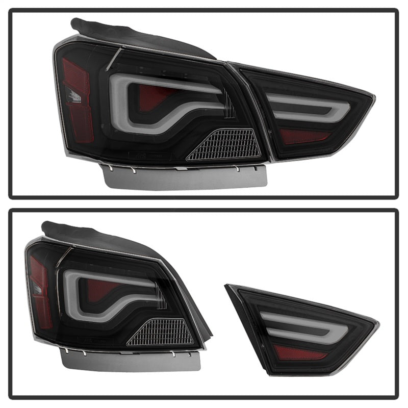 xTune 14-18 Chevy Impala (Excl 14-16 Limited) LED Tail Lights - Black Smoke (ALT-JH-CIM14-LBLED-BSM) 9042164