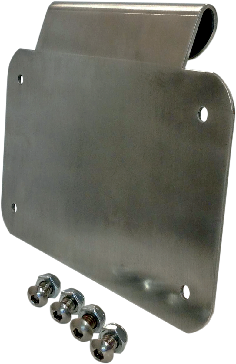 Soporte para placa de matrícula ALLOY ART - Aluminio bruñido LD-2 