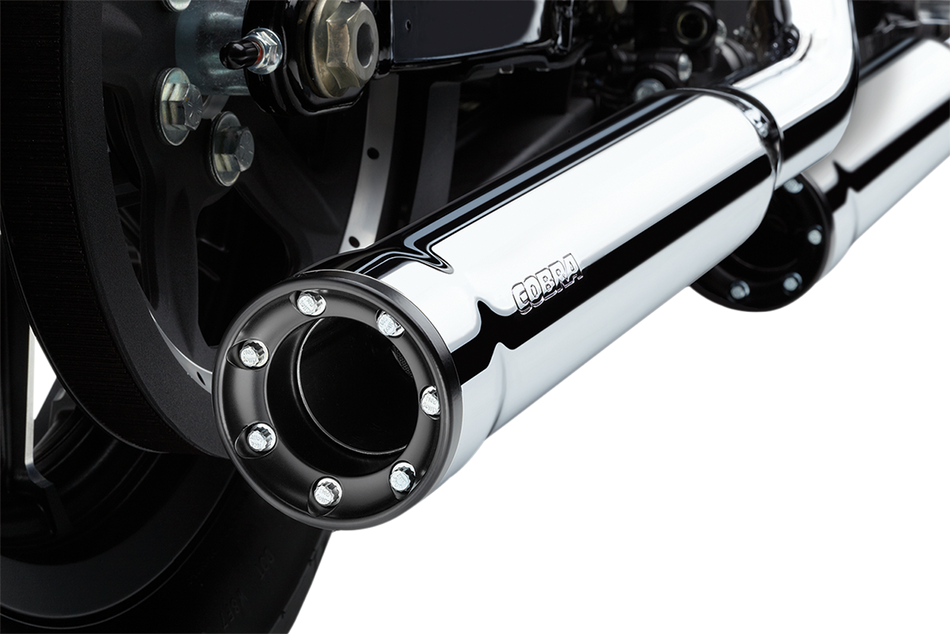 COBRA 3" RPT Chrome  Mufflers for Harley-Davidson 1200 Iron /Roadster /Forty-Eight /883 SuperLow /Seventy-Two   6081