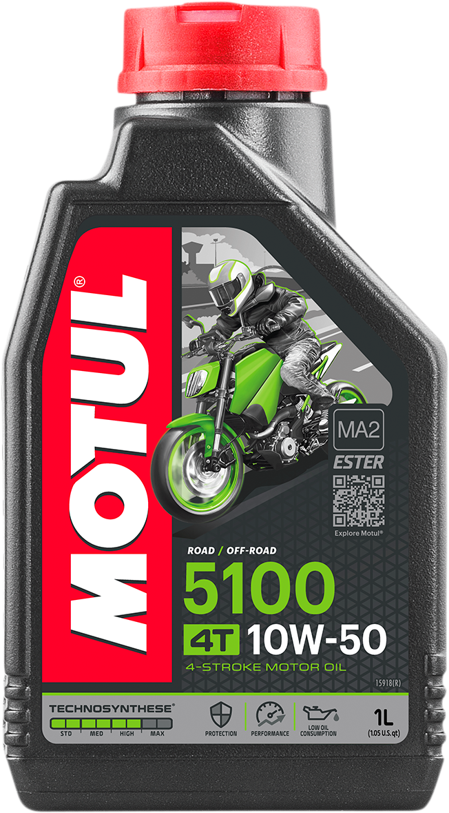 MOTUL 5100 4T Synthetic Blend Oil - 10W-50 - 1L 104074