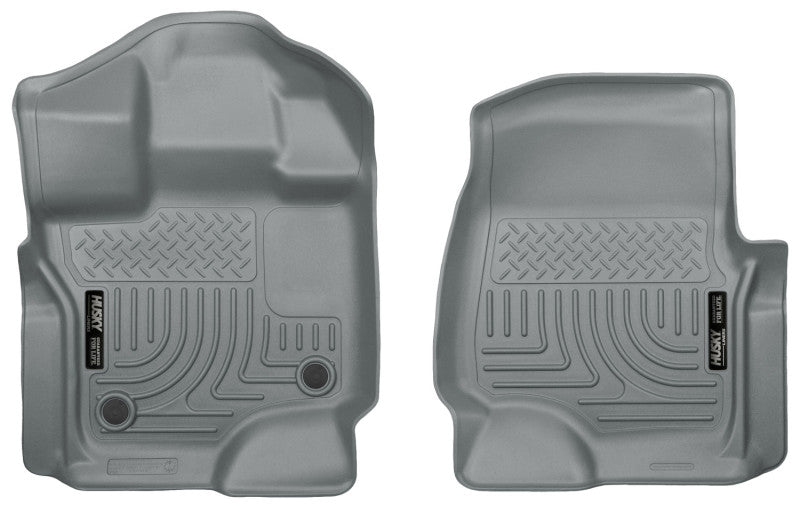 Husky Liners 15-23 Ford F-150 Super/Super Crew Cab WeatherBeater Grey Front Floor Liners