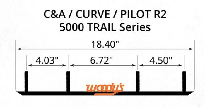 Woodys 8X 60 Dooly Carbide Runner C&a Skis 214170