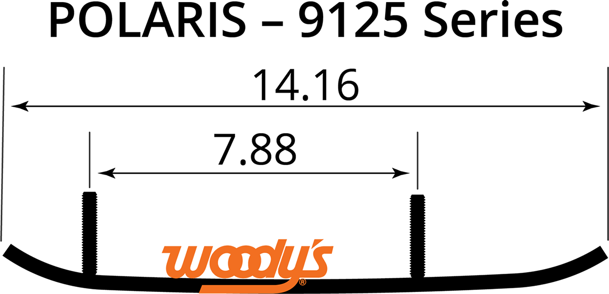 WOODY'S Extender Trail III Flat-Top Runner EPI3-9125