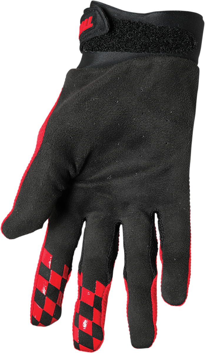 THOR Draft Gloves - Red/Black - Large 3330-6791