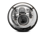 Raxiom 97-18 Jeep Wrangler TJ/JK Axial Series LED Daymaker Headlights- Chrome Housing (Clear Lens) J108043