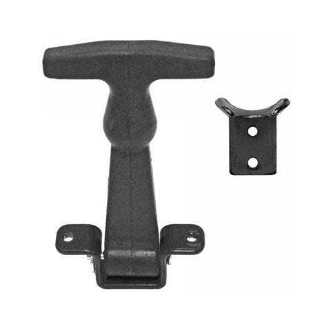 Buyers 4-7/8 Rubber Hood Catch With Black A Bracket 218001