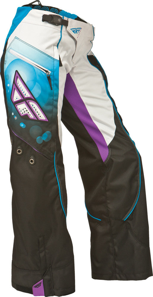 FLY RACING Women's Kinetic Over-Boot Pant Blue/White Sz 9/10 367-63108