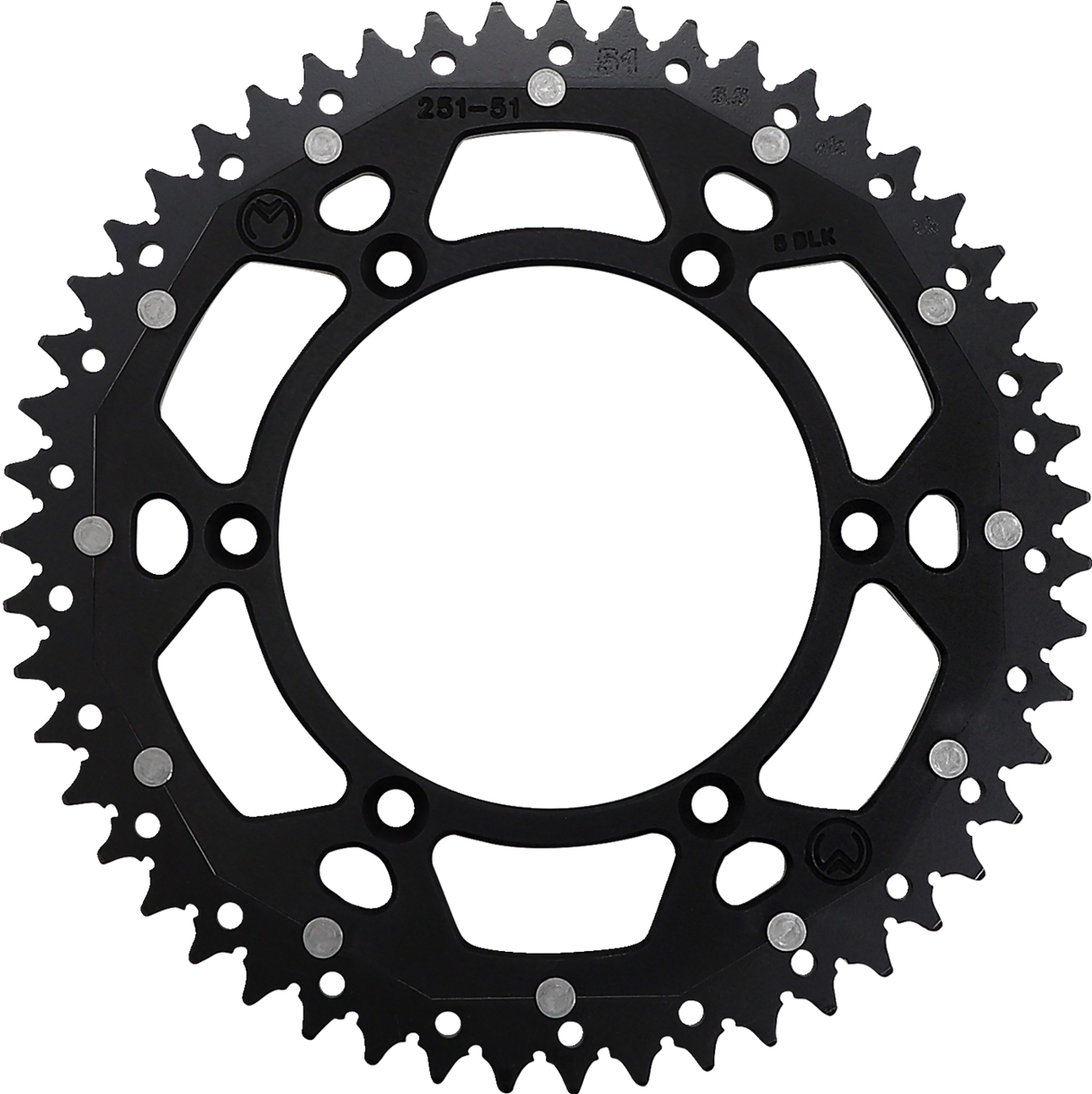 MOOSE RACING Dual Sprocket - Black - 51 Tooth 1210-251-51-10X