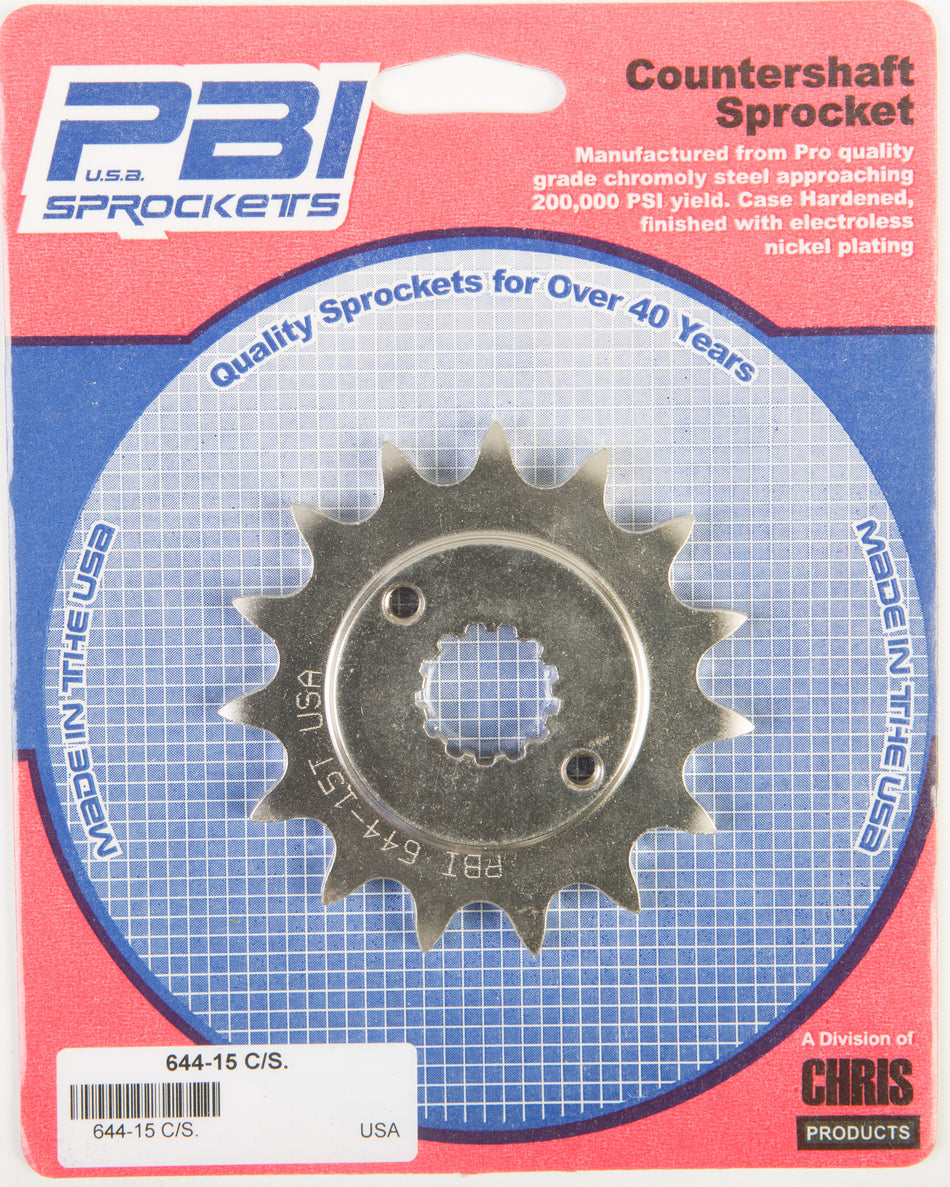 PBIFront Cs Sprocket Steel 15t-520 Kaw/Suz644-15