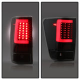 xTune 04-15 Nissan Titan Light Bar LED Tail Lights - Black (ALT-ON-NTI04-LBLED-BK) 9038532