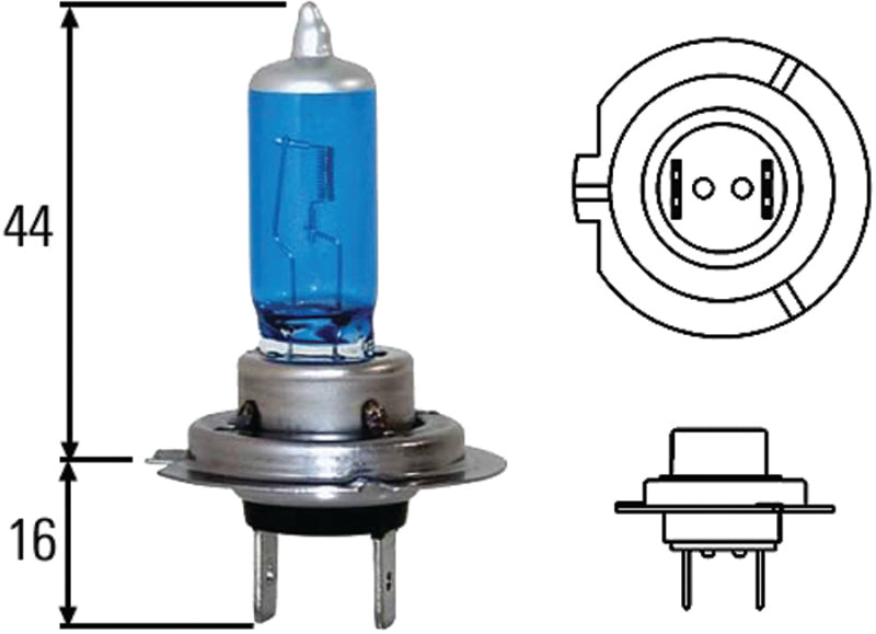 Hella Optilux H7 100 W XB Extreme Blue-Glühbirnen (Paar) LAH71070307