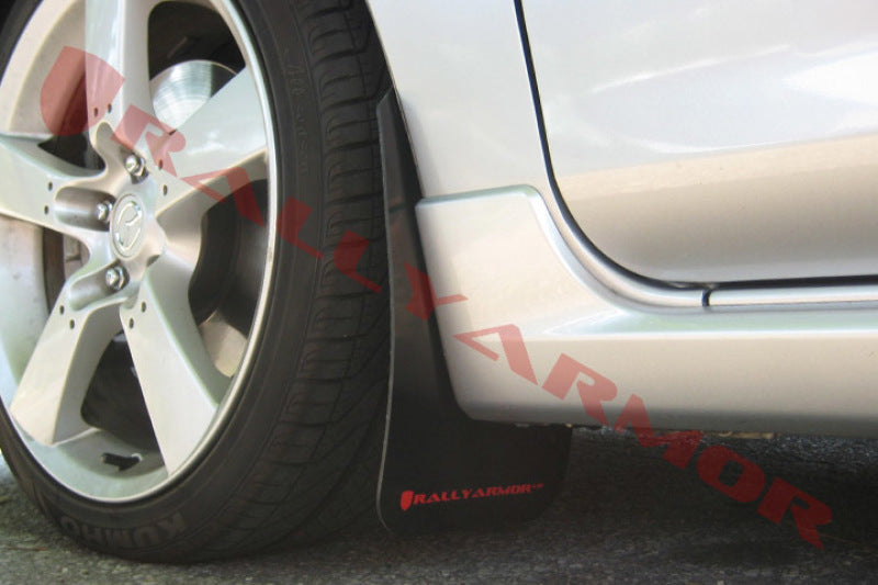 Rally Armor 2004-2009 Mazda3/Speed 3 UR Black Mud Flap w/ Red Logo