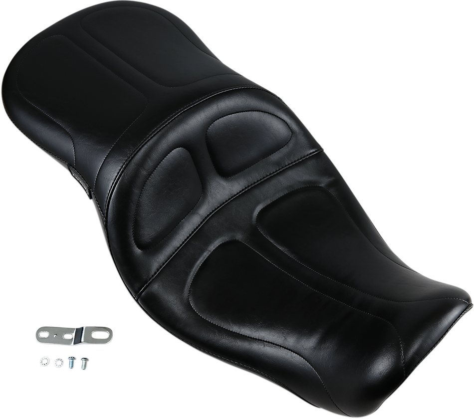 LE PERA Maverick Seat - Without Backrest - Stitched - Black - FXD '06-'17 LK-970