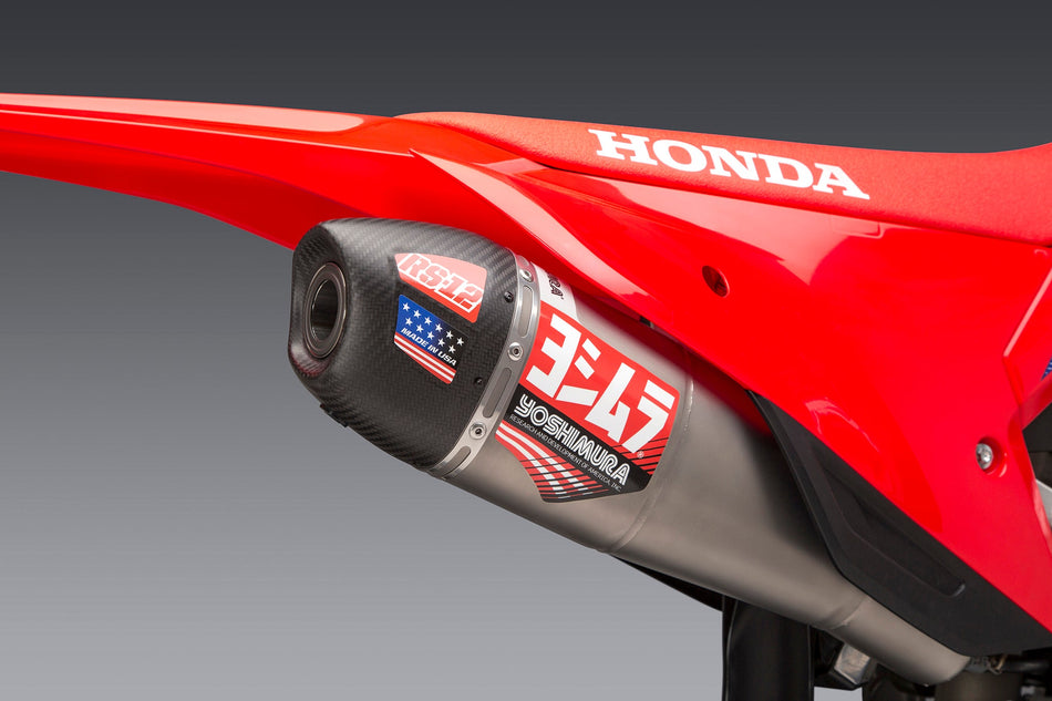 Yoshimura Rs-12 Stainless Slip-On Exhaust,  Stainless Muffler  Crf450r/Rx 2021-2024 225852s320