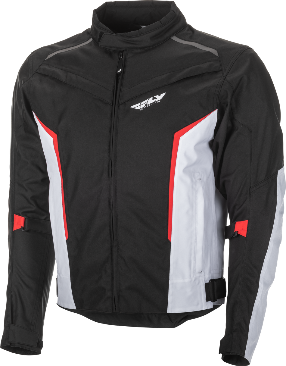 FLY RACING Launch Jacket Black/White/Red Md 477-2122M
