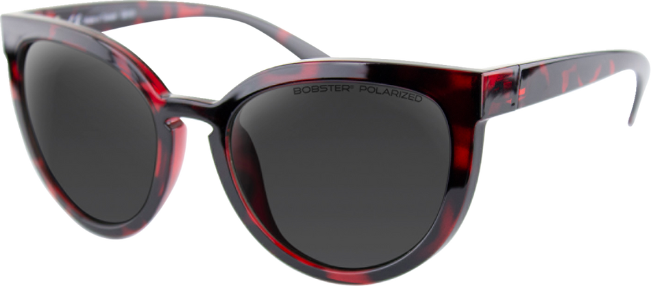 BOBSTER Sail Sunglasses - Gloss Red Tortoise - Smoke Polarized BSAL001P