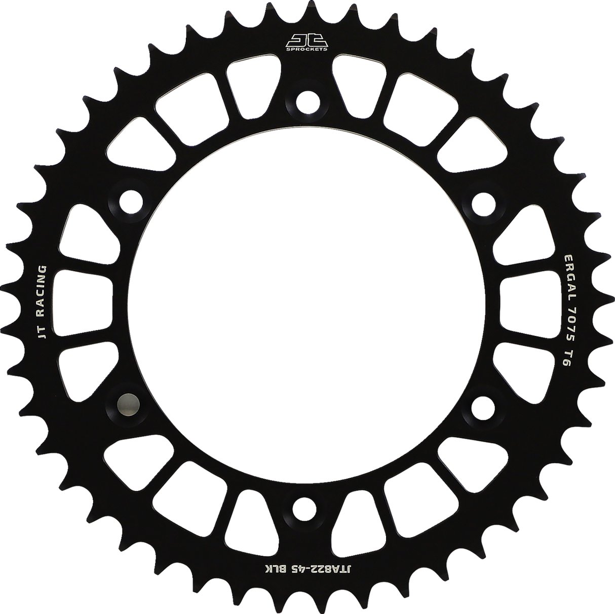 JT SPROCKETS Rear Sprocket - 520 - Black - 45 Tooth JTA822.45BLK