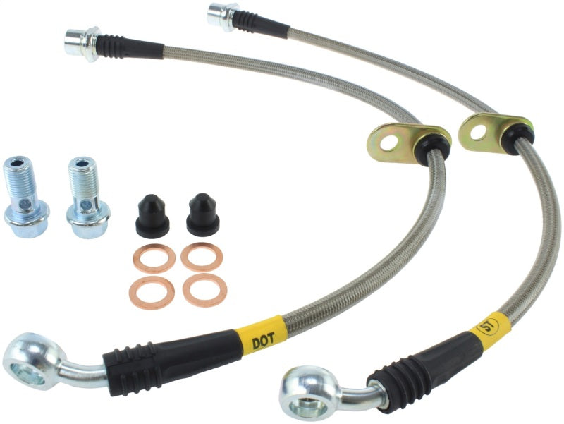 StopTech 00-05 Toyota MR2 Spyder Rear Stainless Steel Brake Lines 950.44508