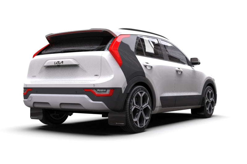 Rally Armor 2023 Kia Niro SG2 Black UR Mud Flap Red Logo MF21-UR-BLK-RD