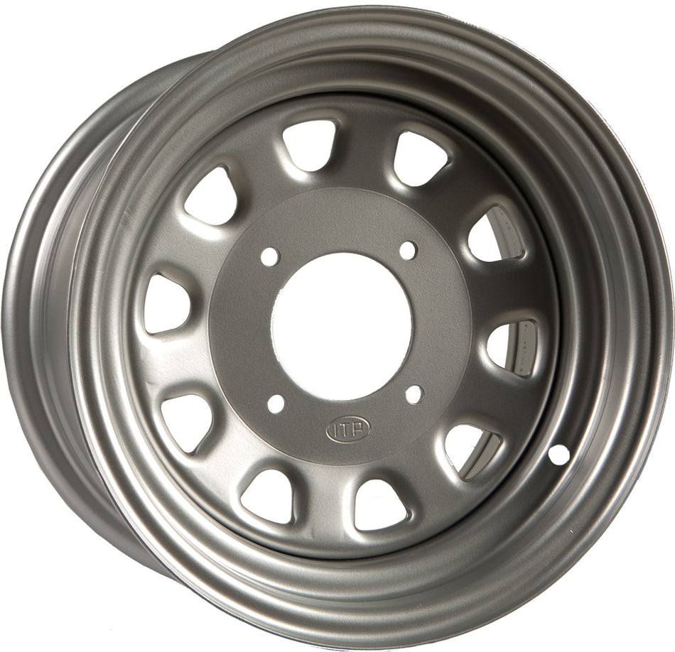 ITP Delta Steel Wheel Silver 12x7 5+2 4/115 Frnt 1225564032