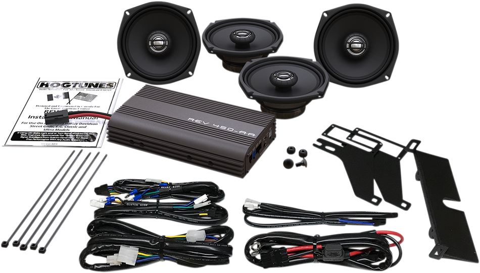 HOGTUNES 4-Speaker/200W Amplifier Kit REV 450U KIT-AA