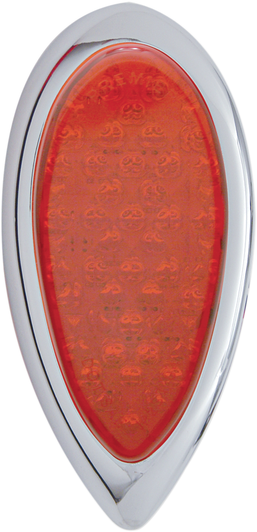 PRO-ONE PERF.MFG. Taillight - Tear Drop - Red Lens 402060