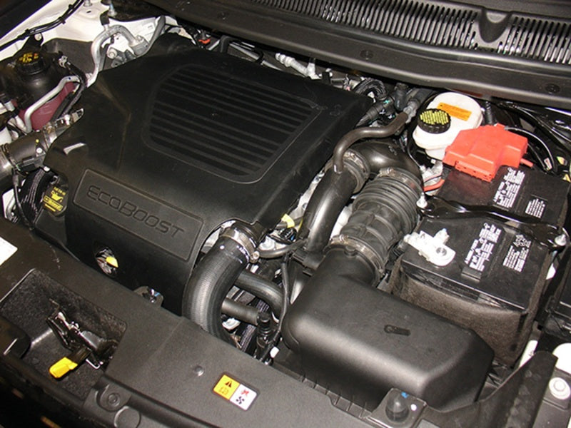 Injen 13 Ford Explorer Sport 3.5L EcoBoost V6 Wrinkle Black Tuned Intake w/ Dry Web Filter