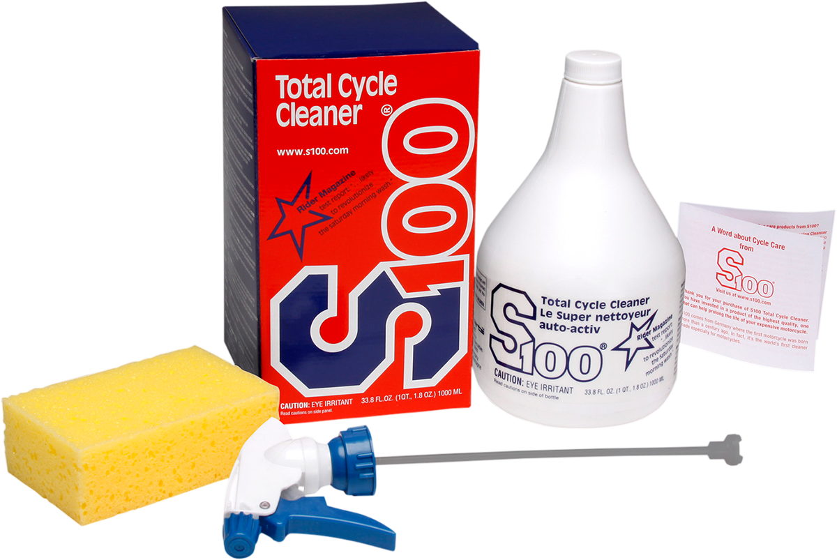 S100 Total Cycle Cleaner - Deluxe Kit - 1L 12001B