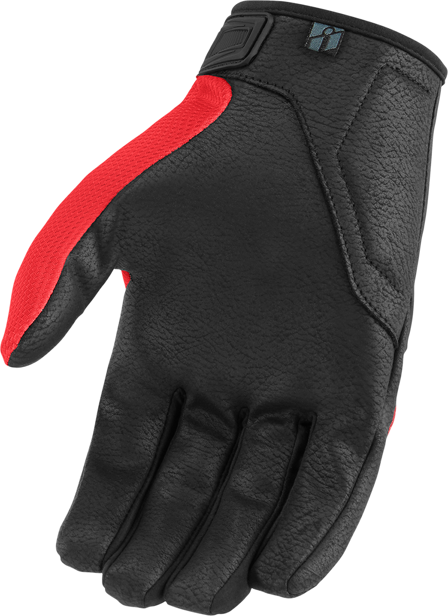 ICON Hooligan™ CE Gloves - Red - Large 3301-4386