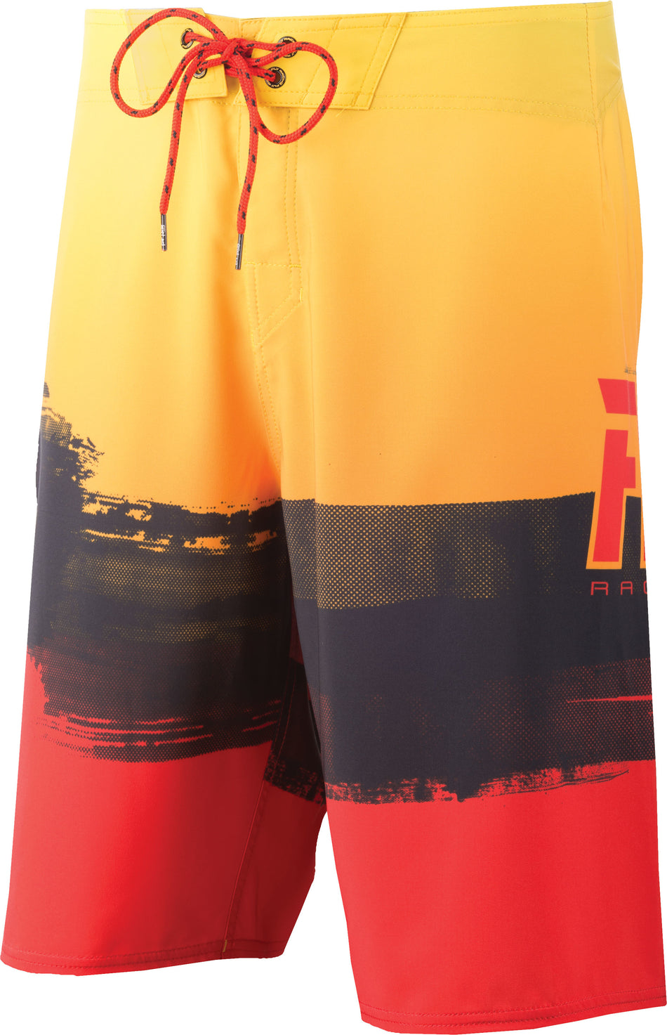 FLY RACING Fly Paint Slinger Boardshorts Red/Yellow Sz 38 353-19438