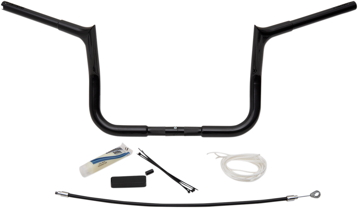 FAT BAGGERS INC. Handlebar Kit - Pointed Top - 10" - Black 909110-B