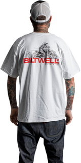 BILTWELL Spare Parts T-Shirt - White - Medium 8101-054-003