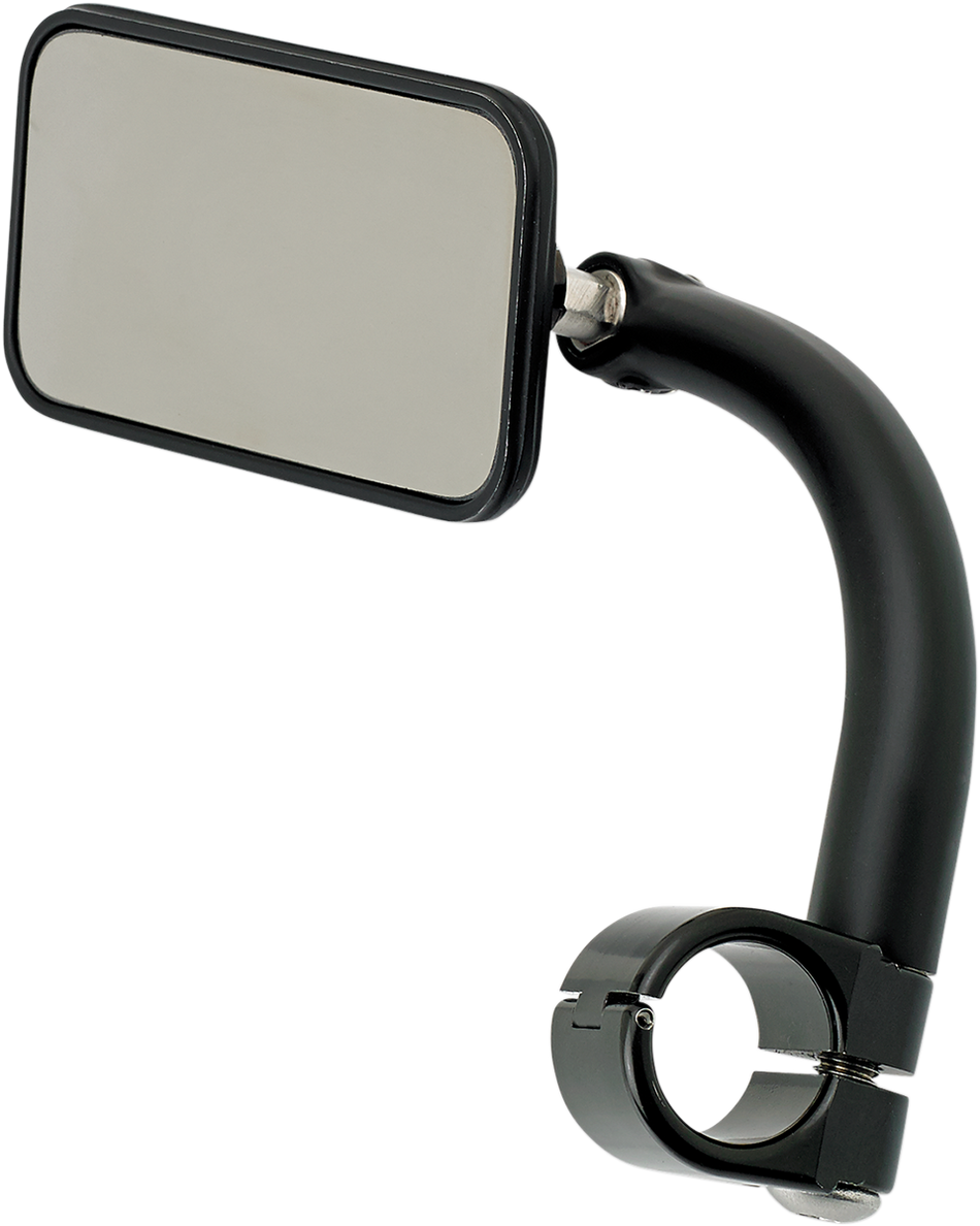 BILTWELL Rectangular Clamp-On Mirror - 1" - Black 6502-201-101