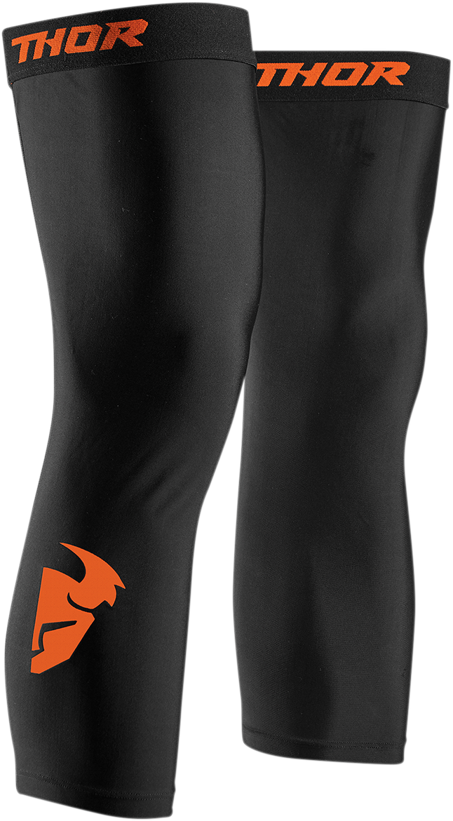 THOR Comp Knee Sleeves - Black/Red Orange - L/XL 2704-0456