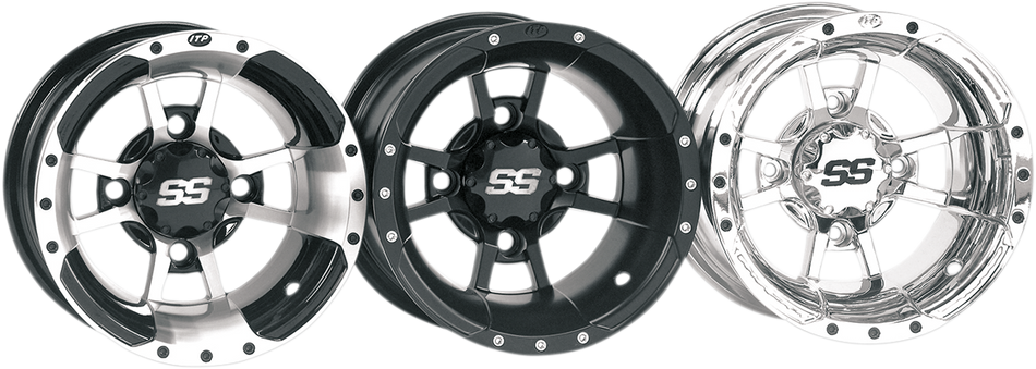 ITP SS Alloy SS112 Sport Wheel - Rear - Machined - 10x8 - 4/115 - 3+5 1028337404B
