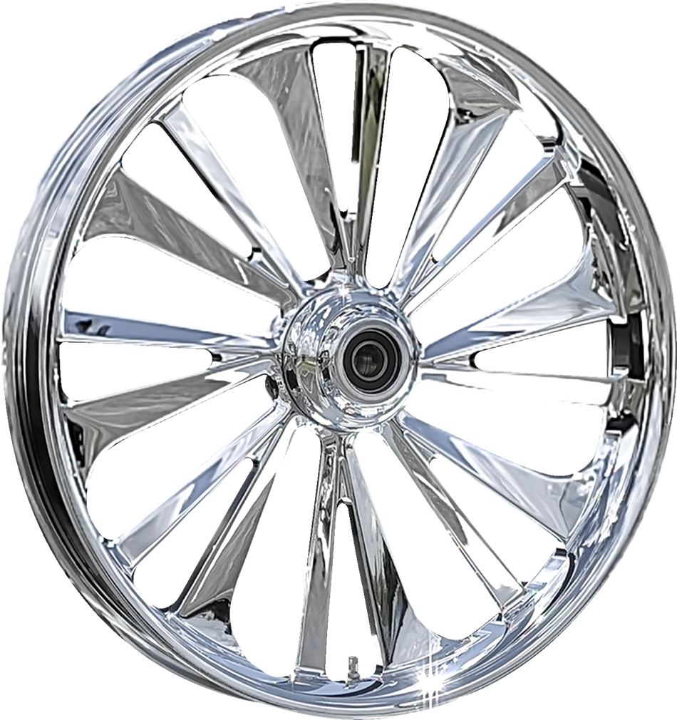 RC COMPONENTS Wheel - Dillinger - Front - Single Disc - No ABS - Chrome - 21"x3.50" - FLH 213HD032NON138C