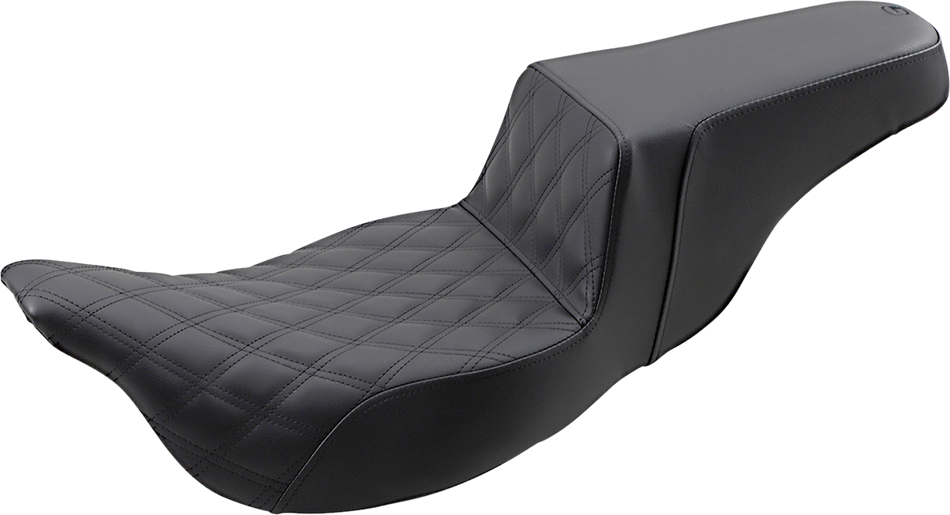 SADDLEMEN Step-Up Seat - Extended Reach - Front Lattice Stitch - FL '08-'23 808-07B-172E