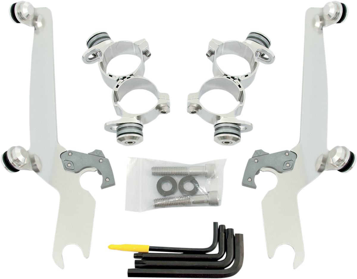 MEMPHIS SHADES Sportshield Trigger-Lock Mounting Kit - Polished - XL48 MEK1985