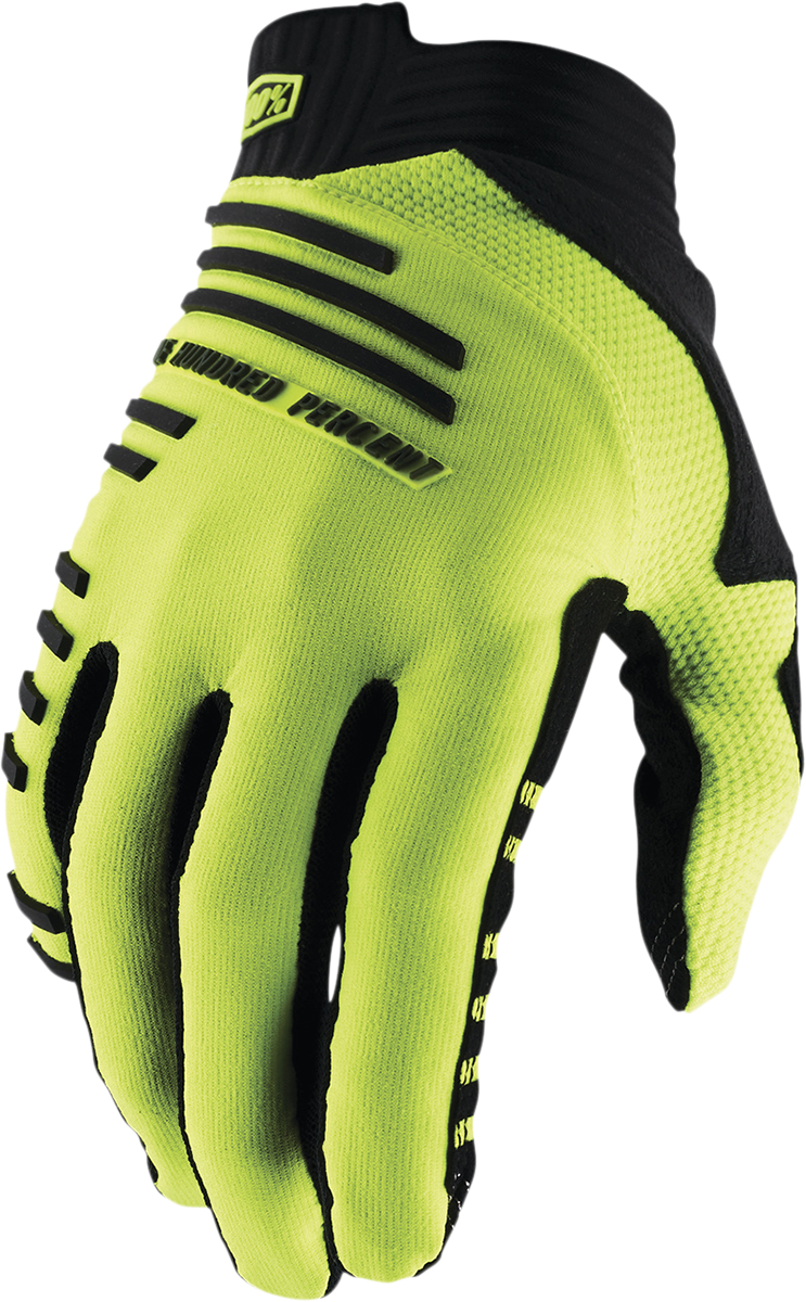 100% R-Core Gloves - Fluorescent Yellow - Large 10027-00012