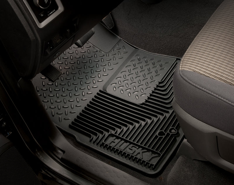 Husky Liners 94-01 Dodge Ram 1500/2500/3500/80-96 Ford Bronco Heavy Duty Black Front Floor Mats 51041