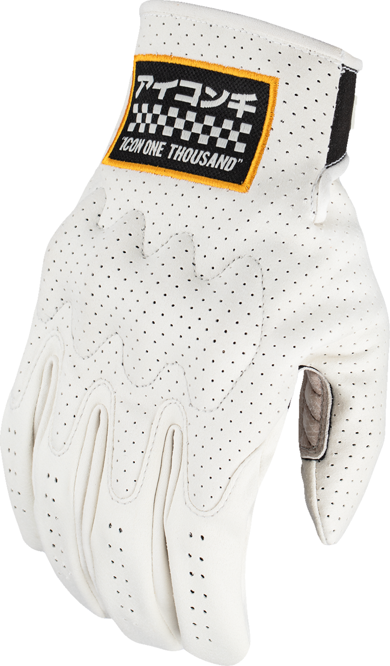 ICON Airform Slabtown™ CE Gloves - White - Medium 3301-4810