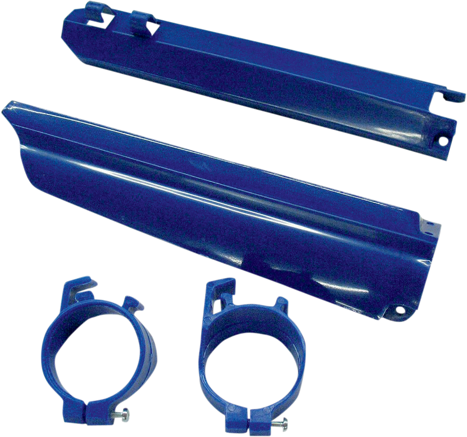 UFO Fork Cover - Blue NO SPEEDO CABLE MOUNTS YA03803-089