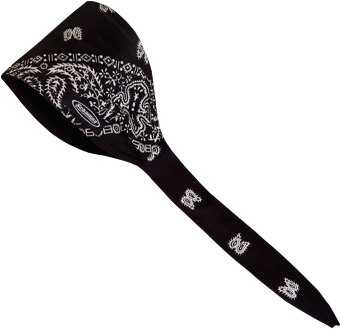 SCHAMPA & DIRT SKINS Old School Bandana - Black Paisley OSB1-100