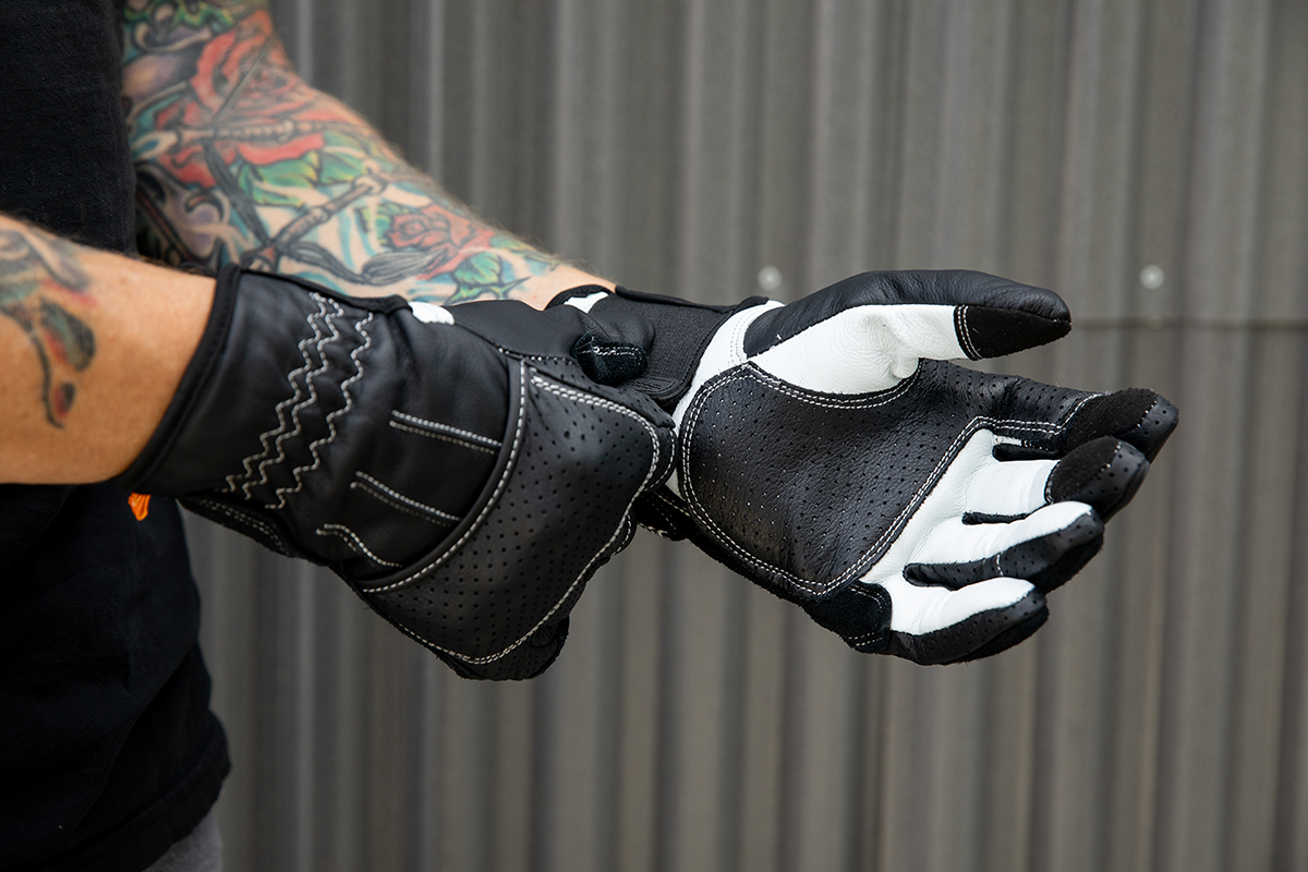 BILTWELL Borrego Gloves - Black/Cement - Small 1506-0104-302