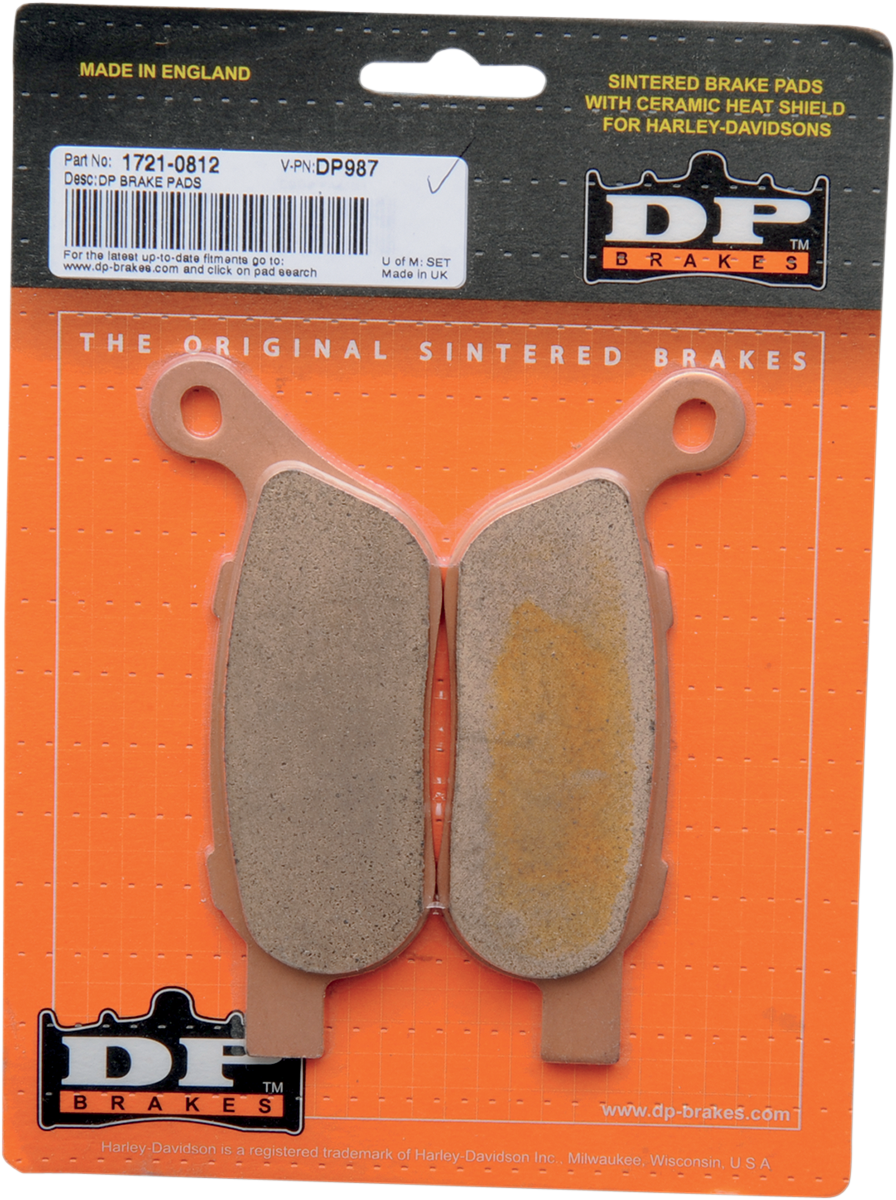 DP BRAKES Sintered Brake Pads - DP987 DP987