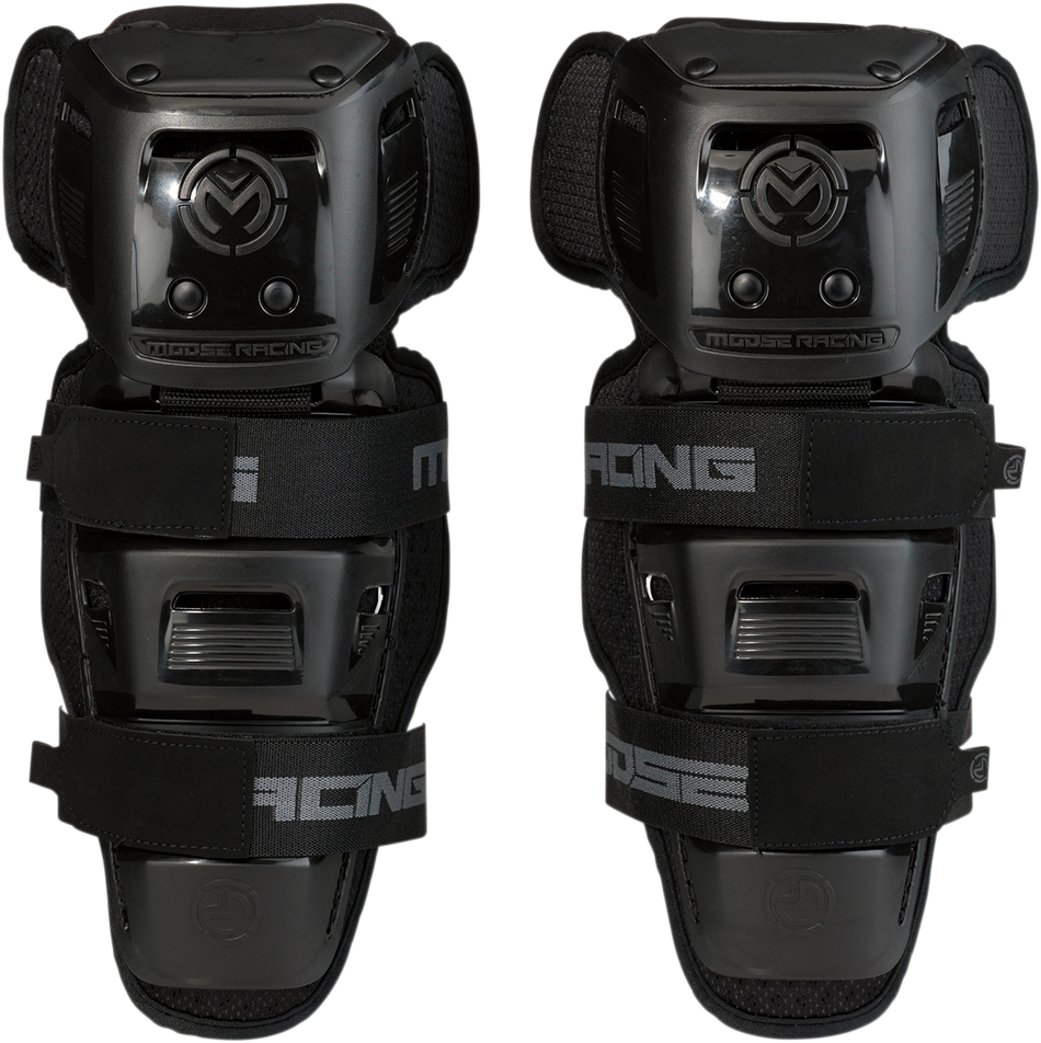 MOOSE RACING Youth Synapse Lite Knee Guards - Black 2704-0493