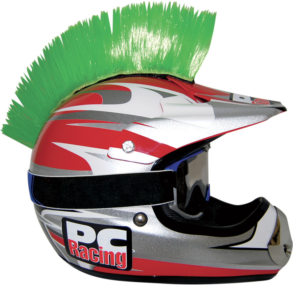 PC RACING Helmet Mohawk - Green PCHMGREEN