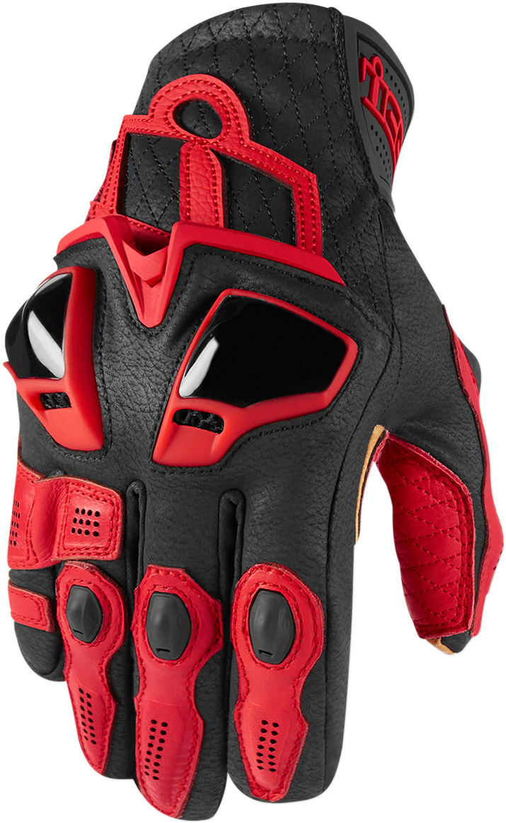 ICON Hypersport™ Short Gloves - Red - 3XL 3301-3550