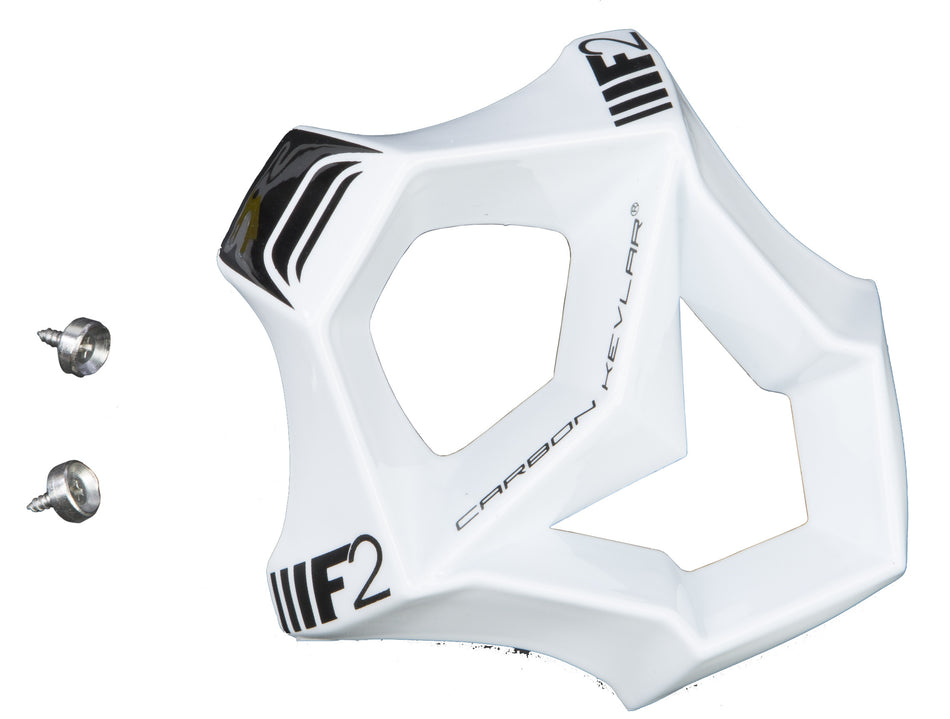 FLY RACING F2 Carbon Short Mouthpiece Grey/White/Black 73-4576
